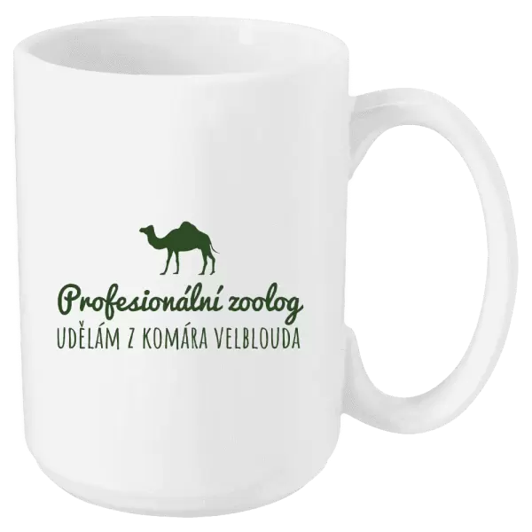 Hrnek Profesionální zoolog - Udělám z komára velblouda