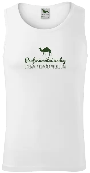 Pánské tílko Profesionální zoolog - Udělám z komára velblouda