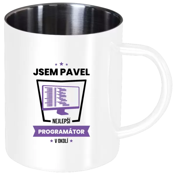 Nerezový hrnek Nejlepší v okolí - programátor