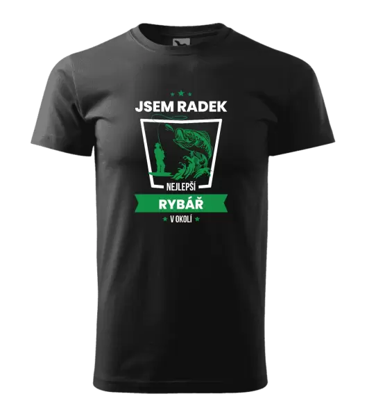 Pánské tričko Nejlepší v okolí - rybář