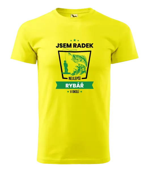 Pánské tričko Nejlepší v okolí - rybář