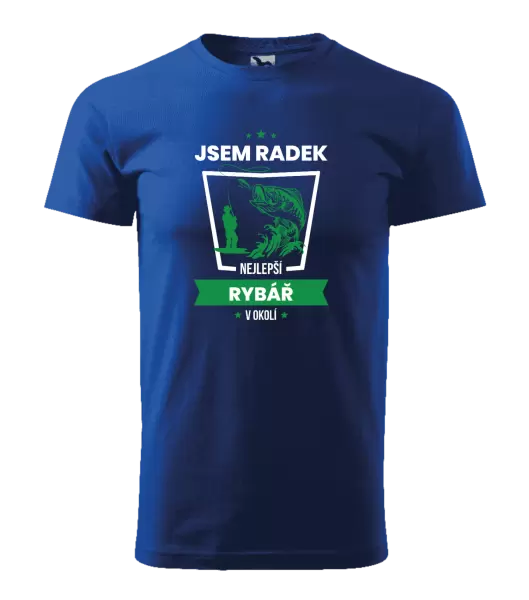 Pánské tričko Nejlepší v okolí - rybář