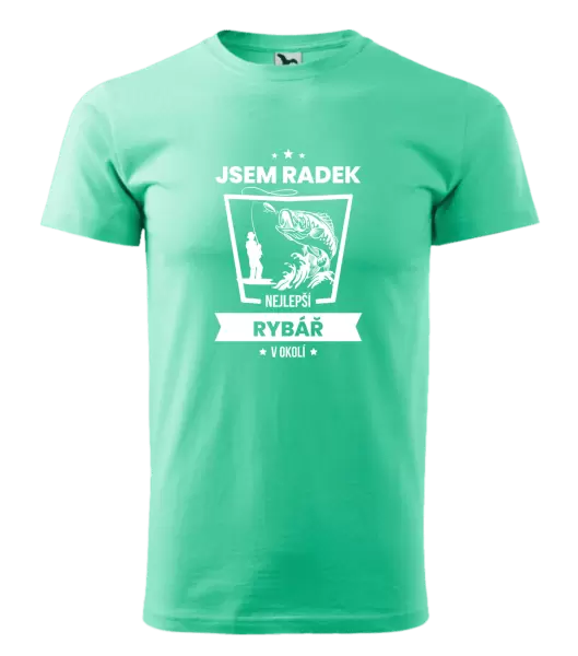 Pánské tričko Nejlepší v okolí - rybář