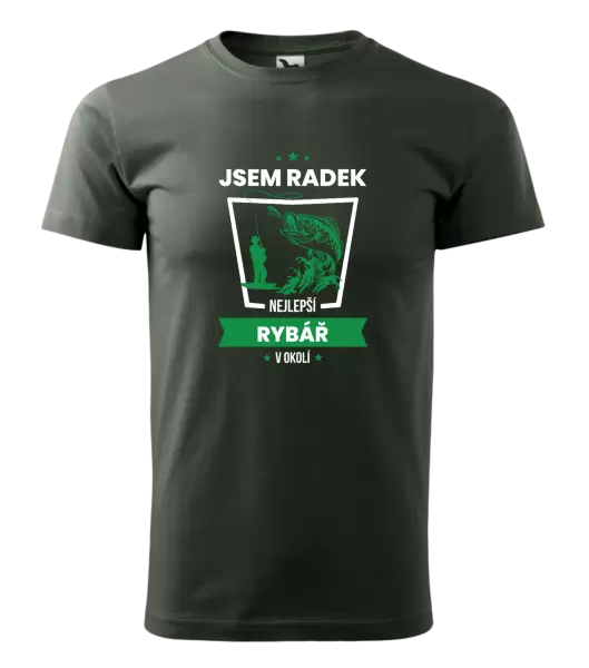 Pánské tričko Nejlepší v okolí - rybář