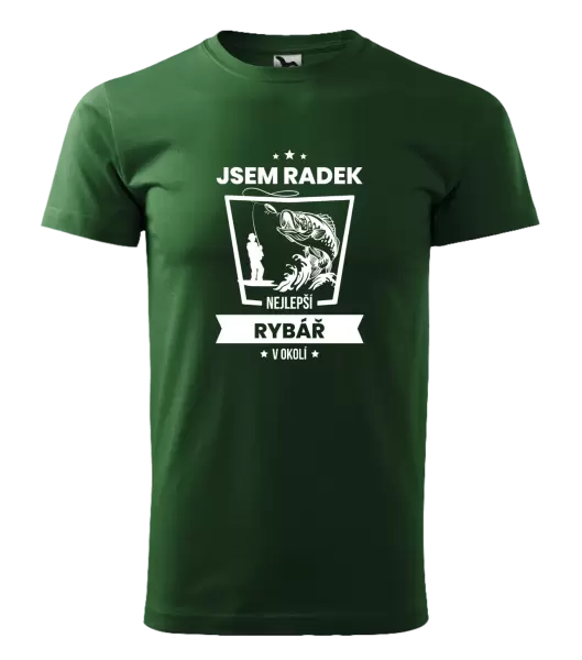 Pánské tričko Nejlepší v okolí - rybář