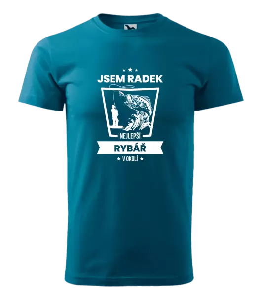 Pánské tričko Nejlepší v okolí - rybář