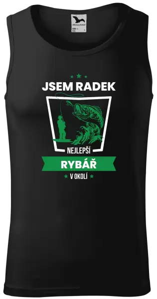 Pánské tílko Nejlepší v okolí - rybář