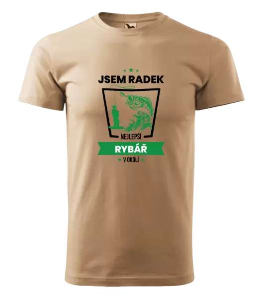 Pánské tričko Nejlepší v okolí - rybář