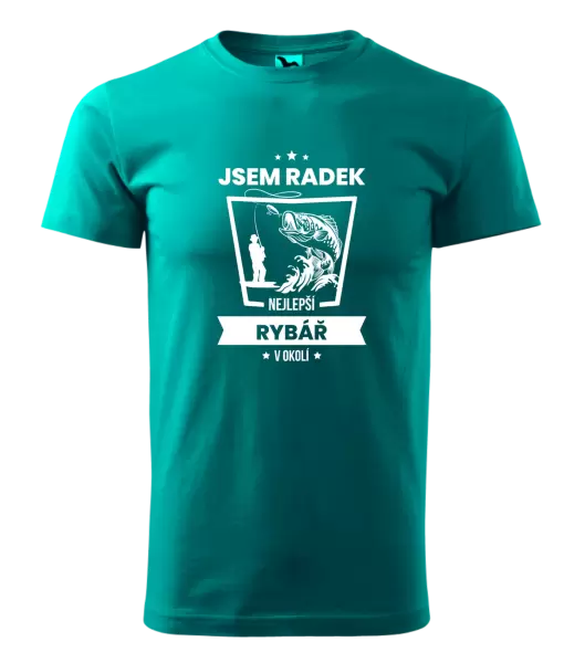 Pánské tričko Nejlepší v okolí - rybář