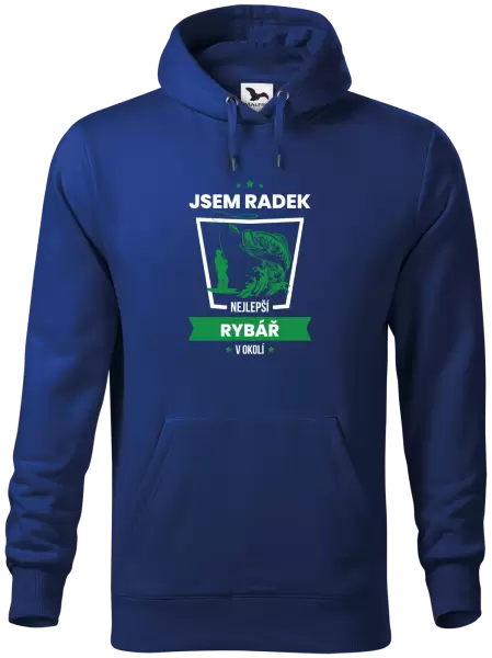 Pánská mikina Nejlepší v okolí - rybář