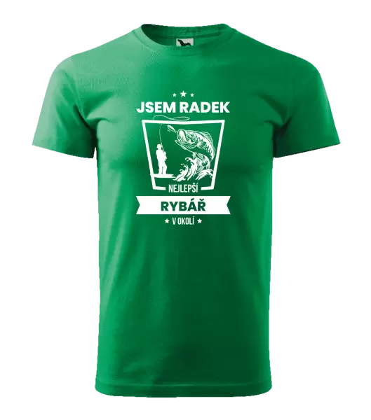 Pánské tričko Nejlepší v okolí - rybář
