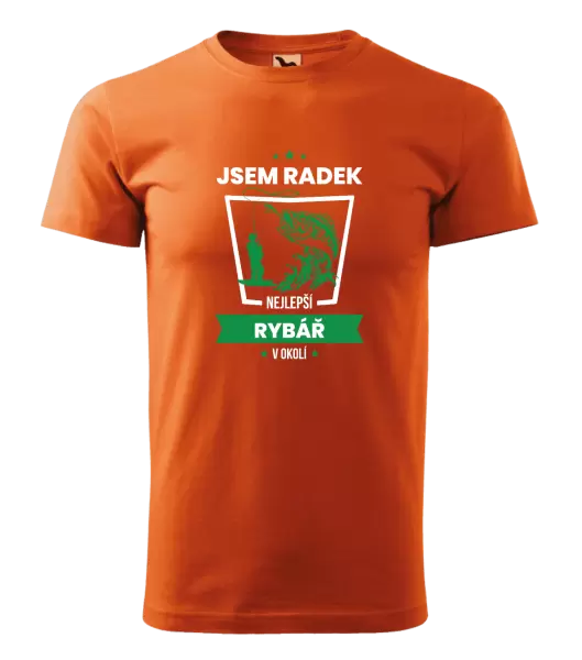 Pánské tričko Nejlepší v okolí - rybář