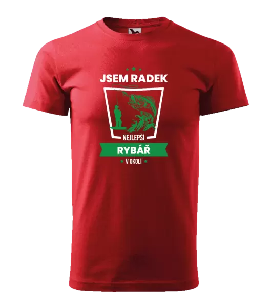 Pánské tričko Nejlepší v okolí - rybář