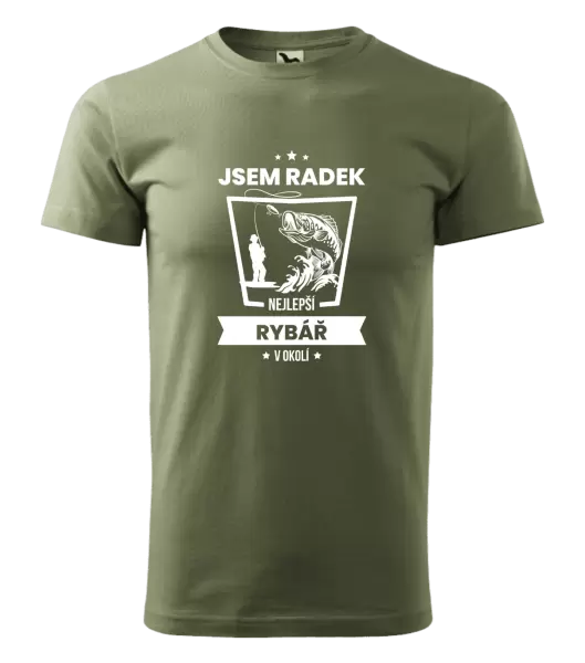 Pánské tričko Nejlepší v okolí - rybář
