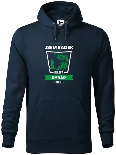 Pánská mikina Nejlepší v okolí - rybář