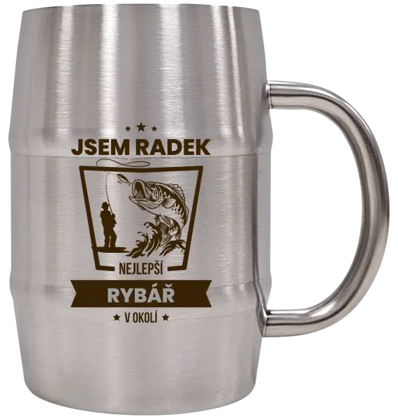 Nerezový chladicí půllitr Nejlepší v okolí - rybář