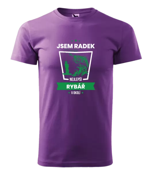 Pánské tričko Nejlepší v okolí - rybář