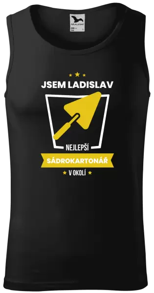 Pánské tílko Nejlepší v okolí - sadrokartonář
