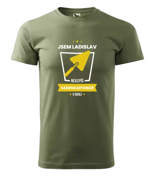 Pánské tričko Nejlepší v okolí - sadrokartonář