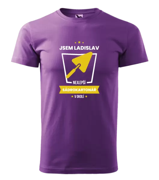 Pánské tričko Nejlepší v okolí - sadrokartonář
