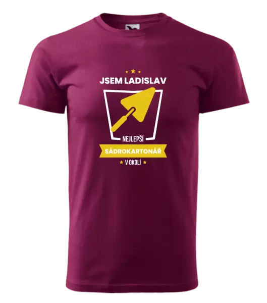 Pánské tričko Nejlepší v okolí - sadrokartonář