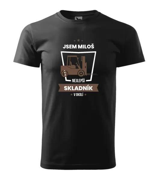 Pánské tričko Nejlepší v okolí - skladník