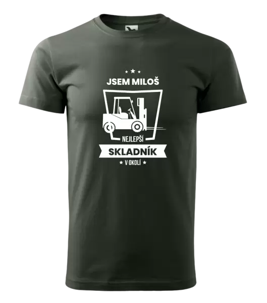 Pánské tričko Nejlepší v okolí - skladník