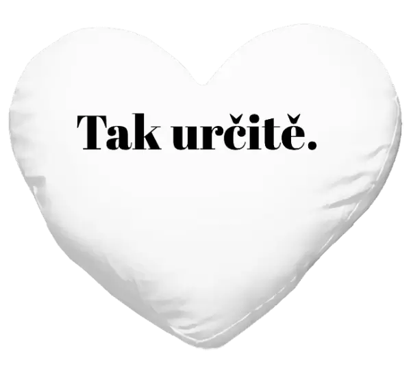 Polštář Tak určitě.