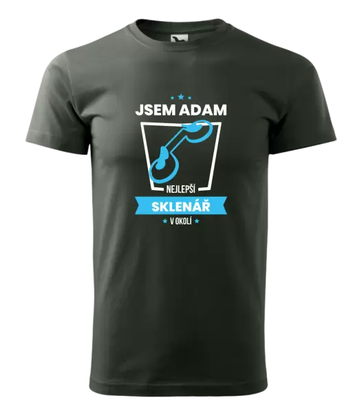 Pánské tričko Nejlepší v okolí - sklenář