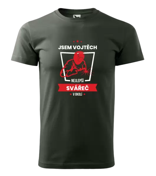 Pánské tričko Nejlepší v okolí - svářeč