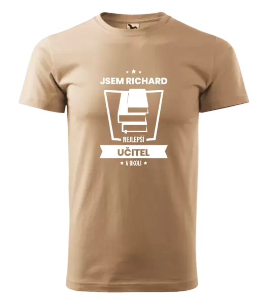 Pánské tričko Nejlepší v okolí - učitel