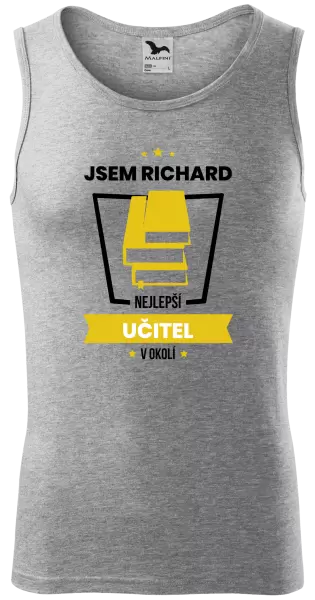 Pánské tílko Nejlepší v okolí - učitel