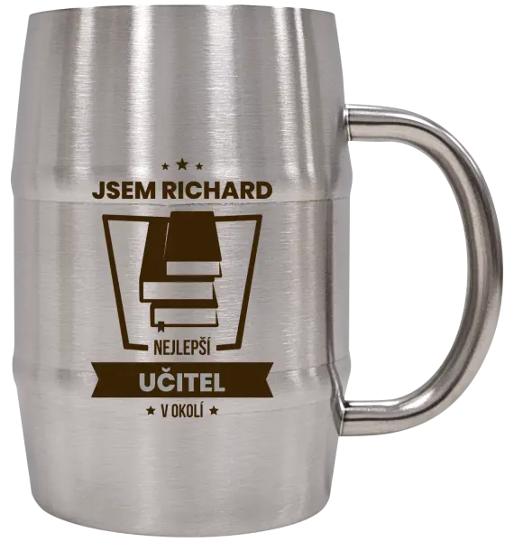 Nerezový chladicí půllitr Nejlepší v okolí - učitel