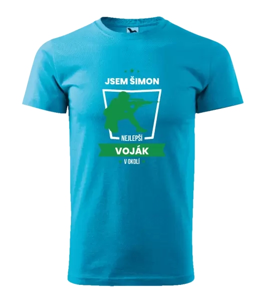 Pánské tričko Nejlepší v okolí - voják