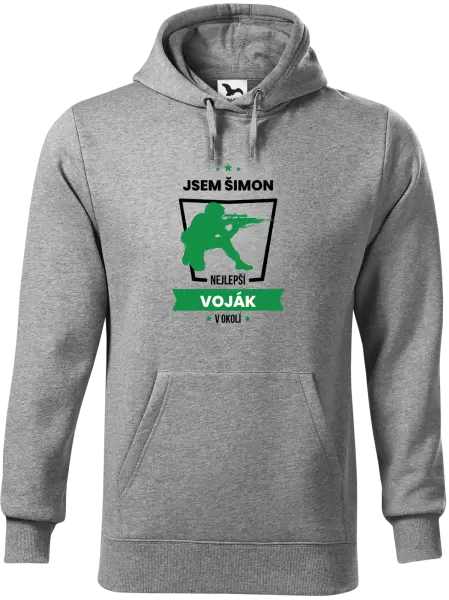 Pánská mikina Nejlepší v okolí - voják