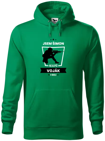 Pánská mikina Nejlepší v okolí - voják