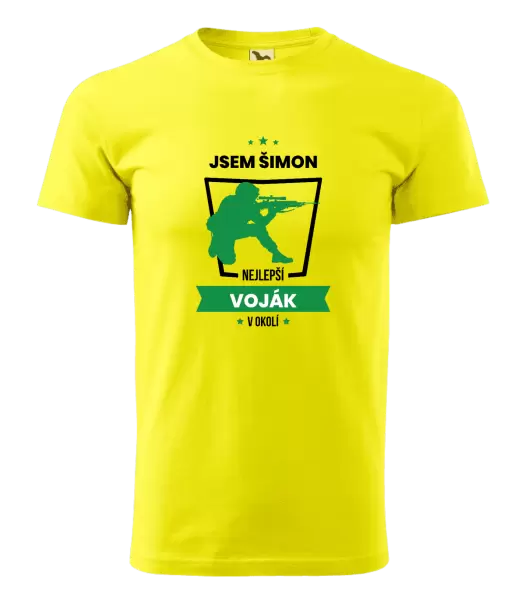 Pánské tričko Nejlepší v okolí - voják