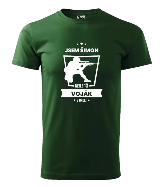 Pánské tričko Nejlepší v okolí - voják