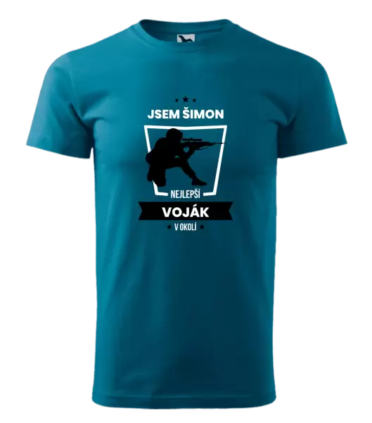 Pánské tričko Nejlepší v okolí - voják