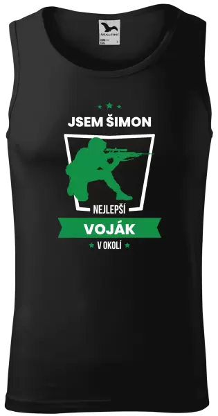 Pánské tílko Nejlepší v okolí - voják