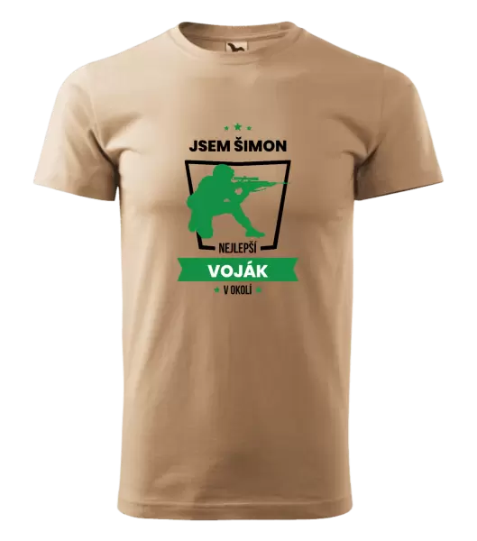 Pánské tričko Nejlepší v okolí - voják