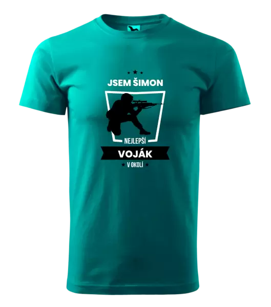 Pánské tričko Nejlepší v okolí - voják