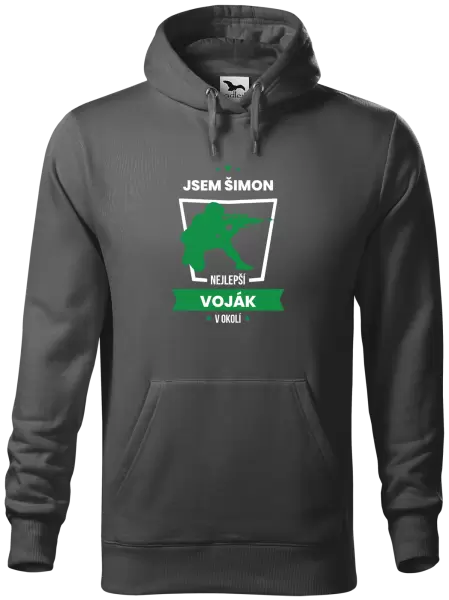 Pánská mikina Nejlepší v okolí - voják