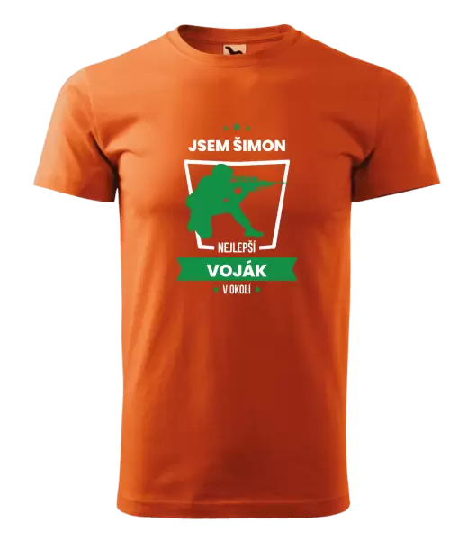 Pánské tričko Nejlepší v okolí - voják