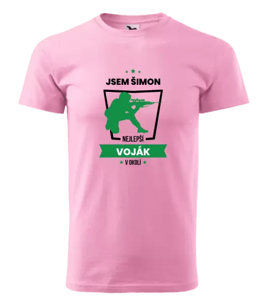 Pánské tričko Nejlepší v okolí - voják