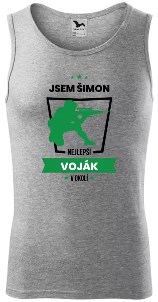 Pánské tílko Nejlepší v okolí - voják