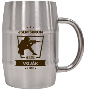Nerezový chladicí půllitr Nejlepší v okolí - voják