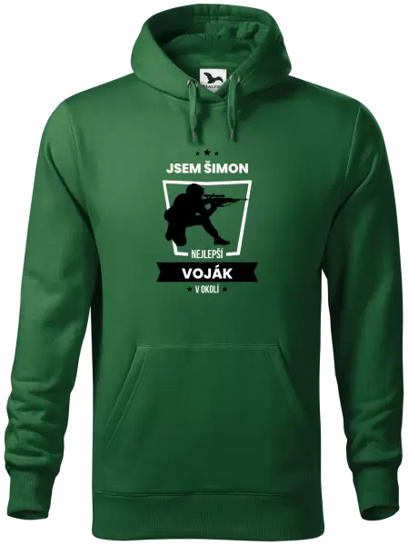 Pánská mikina Nejlepší v okolí - voják
