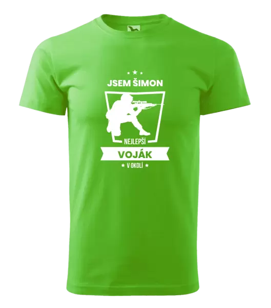 Pánské tričko Nejlepší v okolí - voják