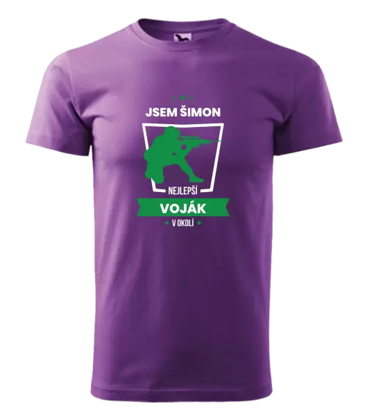 Pánské tričko Nejlepší v okolí - voják